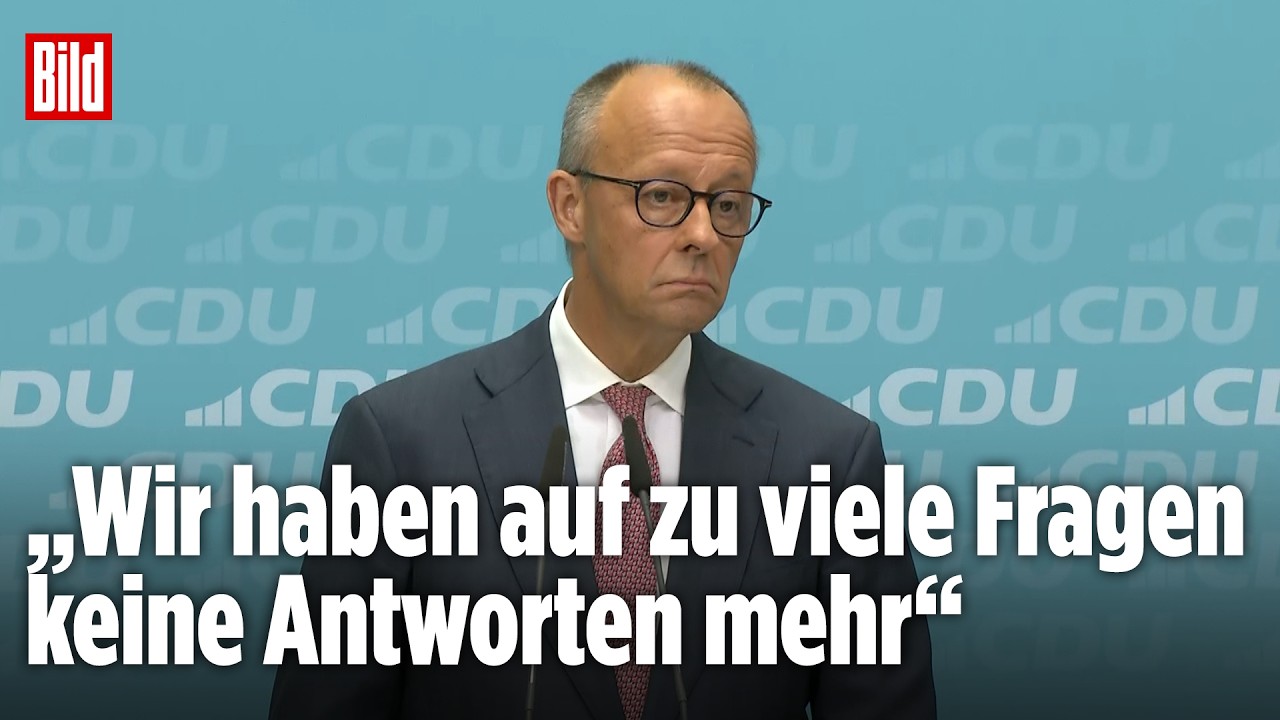 HISTORISCHE SCHLAPPE: Kanzler Merz erklärt das Wahl-Debakel