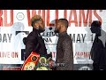 JARRETT HURD VS JULIAN WILLIAMS FACE-OFF, HURD SMILES WITH CONFIDENCE