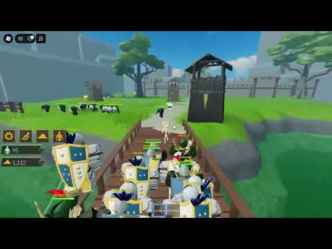 New War Game Roblox Ancient Warfare: attacking  other team with 25+ paladin