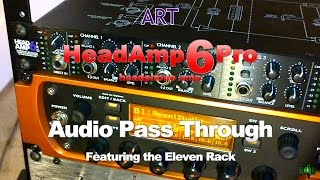 Video thumbnail for ART HeadAmp6Pro Headphone Amp - Audio Pass Through When Off - Demo by BenoniStudio
