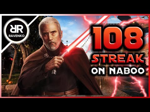 108 Count Dooku Killstreak on Naboo (Star Wars Battlefront 2 - Galactic Assault)