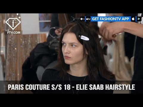 Elie Saab Young & Innocent Hairstyle Paris Haute Couture Spring/Summer 2018 | FashionTV | FTV