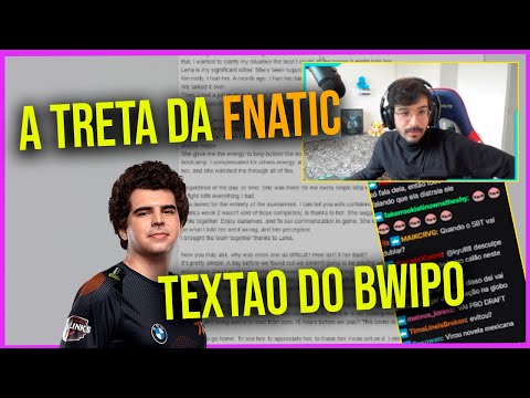REVOLTA reagindo a treta da FNATIC no MUNDIAL