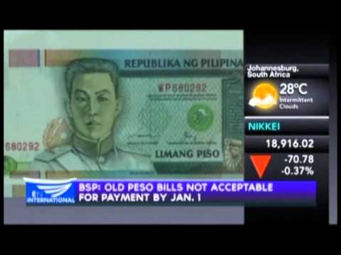 BSP Old peso bills not acceptable for payment by January 1