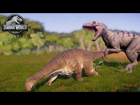 Indominus Rex Hunts 8 Different Sauropods | Jurassic World Evolution