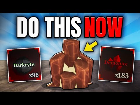 NEW BEST METHOD To FARM DARKRYTE & DEMONITE in The Forge