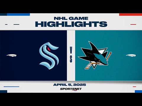 NHL Highlights | Kraken vs. Sharks - April 5, 2025