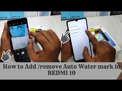 How to Remove Auto Water Mark in Redmi 10| How to disable or enable camera watermark on Xiaomi 10