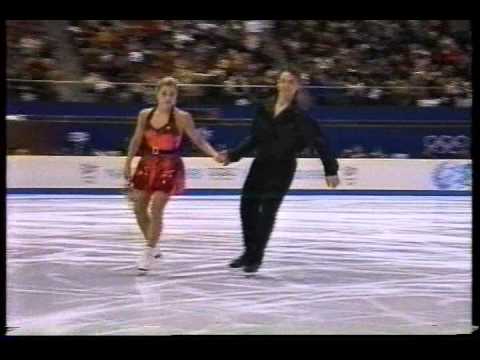 6-Minute Warm Up of Final Group of Skaters - 1998 Nagano, Ice Dancing, Original Dance