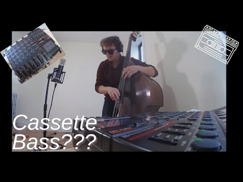 Upright Bass on a TASCAM Portastudio Cassette