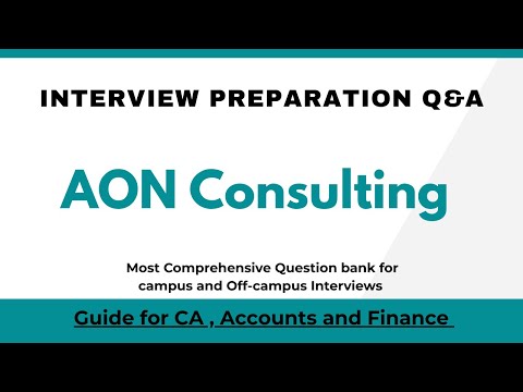 AON Consulting Campus & Off-Campus Interview Prep — Data, Insurance, Actuarial & Consulting Skills
