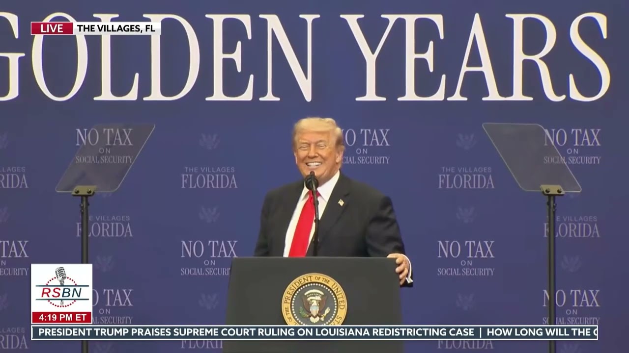 FULL EVENT: President Trump Delivers a Triumphant Speech at The Villages - 05/01/26