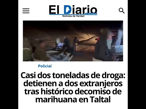 Decomiso de droga en Taltal