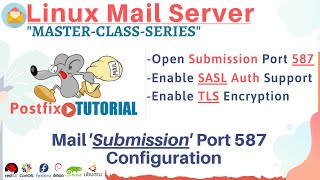 Mail Server SMTP 587 Port with SASL and TLS