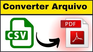 Aprenda Converter Arquivo CSV para PDF (Facil - Online)