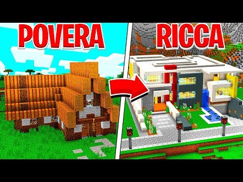 TRASFORMIAMO LA NOSTRA CASA DA POVERA A RICCA - MINECRAFT