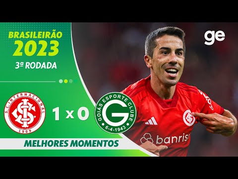 Gols e lances de Internacional x Goiás
