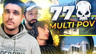 Une partie avec 77 kills en multi cameras pov @sackzi et @esk 
