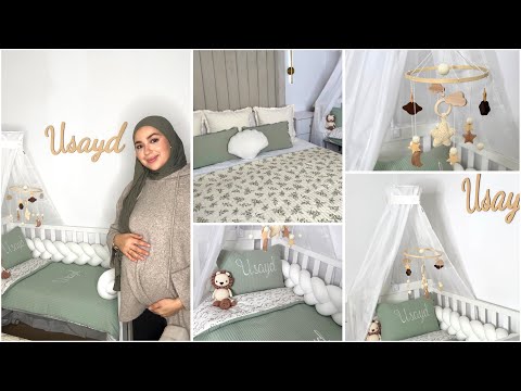 تحضيرات لقدوم أُسيد💚: سرير، فراش وتنسيق 🤰🏻غرفة النوم
