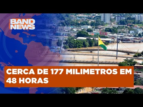 Cheia no Rio Branco afeta moradores de Assis Brasil/AC | BandNewsTV