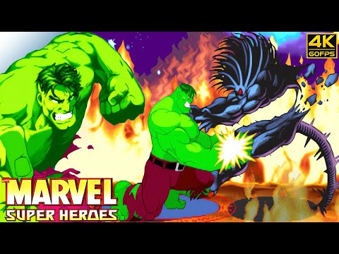 Marvel Super Heroes - Hulk (Arcade / 1995) 4K 60FPS