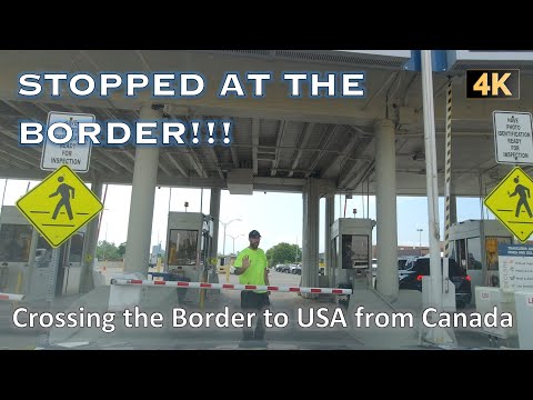 4K STOPPED AT THE BORDER! Trying to cross the Canada US Border by Car via the Peace Bridge