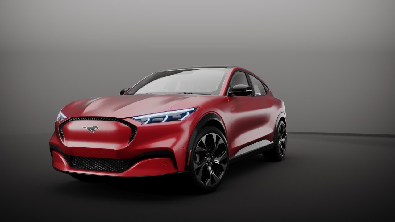 ФОРД-МУСТАНГ МАШ-Е 2021 3D Модель