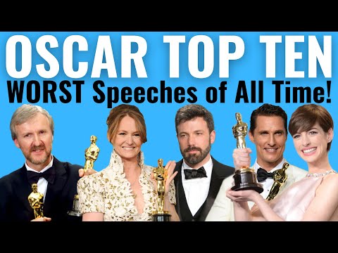 Top 10 WORST Oscar Speeches of ALL TIME