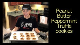 Peanut Butter Peppermint Truffle Cookies
