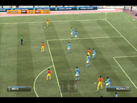 Fifa 13 |PS3| Online Play Barcelona vs Manchester City (Spanish play by play)
