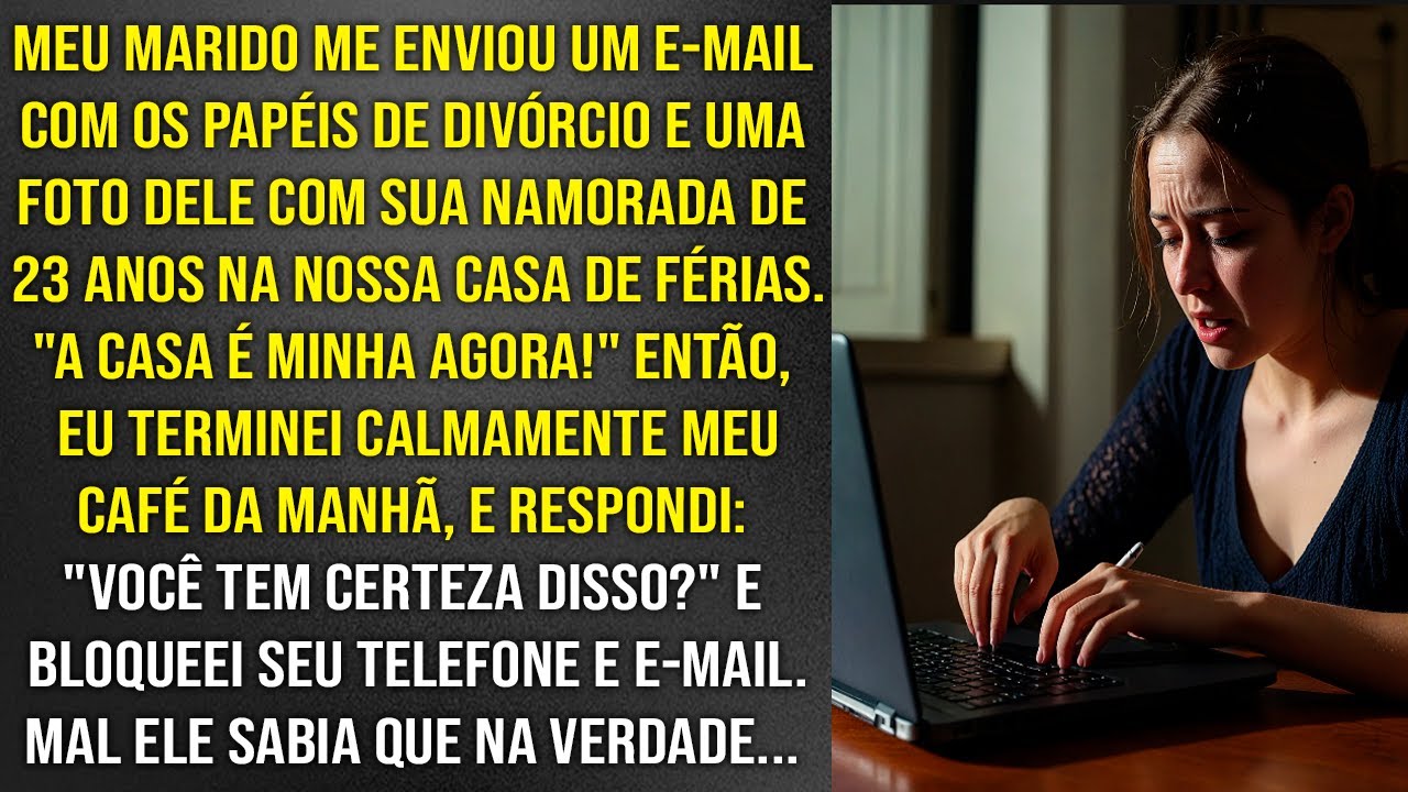 Quando abri meu e-mail, meu coração parou: meu marido mandou o divórcio e uma foto que...