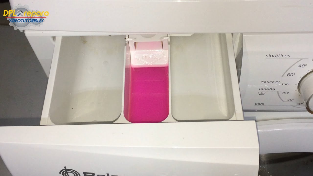 Lavadora no dispensa el suavizante, solución. [Washing machine doesn't dispense the softener].