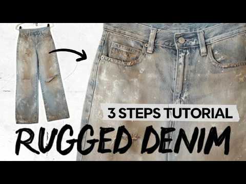 Make it look Vintage! - DIY distressed & paint - Inspired by Acne Studios