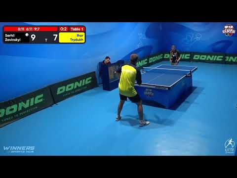 12:30 Serhii Zavinskyi 3 - 2 Ihor Trydukh West 1 WIN CUP 16.10.2022 | TABLE TENNIS WINCUP