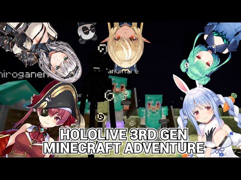 Hololive 3rd Generation's Minecraft Hardcore Aventure + the best VTuber engrish you will ever hear