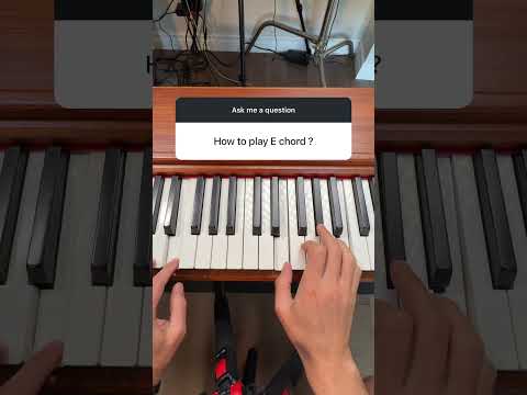 E Major Chord on Piano
