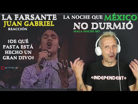 ▶️CANTANTE ESPAÑOL REACCIONA✴ Juan Gabriel La Farsante - La noche que México no durmió