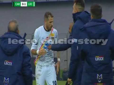 Il gol di Andrea La Mantia in Carpi-LECCE 0 a 1 nel giorno del ricordo di Lorusso e Pezzella