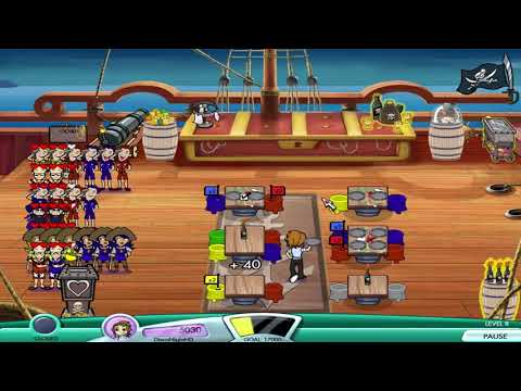 Diner Dash: Flo Through Time Walkthrough - Level #38 - Buccaneer Bistro