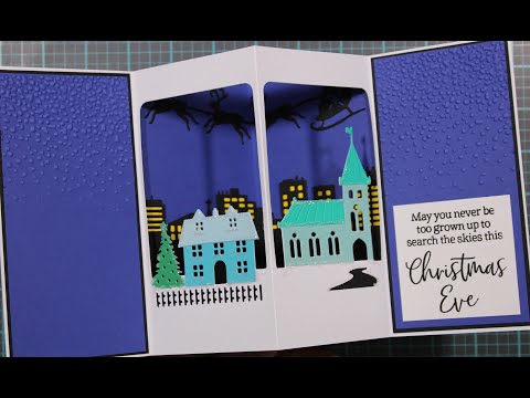 Crafter's Companion Rooftop Lights die and stamp set.