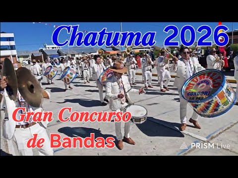 Gran Concurso de Bandas CHATUMA POMATA PUNO PERÚ 2026 FELIZ 39 ANIVERSARIO DE CREACIÓN POLÍTICA 