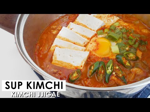 RESEP SUP KIMCHI (Kimchi Jjigae) yang Mudah dan Enak | Sundubu Jjigae