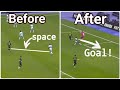 How Messi uses space to beat players...