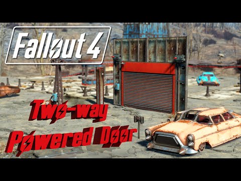 FALLOUT 4 Logic Gate Tutorial - How to make a 2-way door with an emergency lockdown