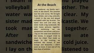 Shadowing Practice: At the Beach #shadowingenglish #english