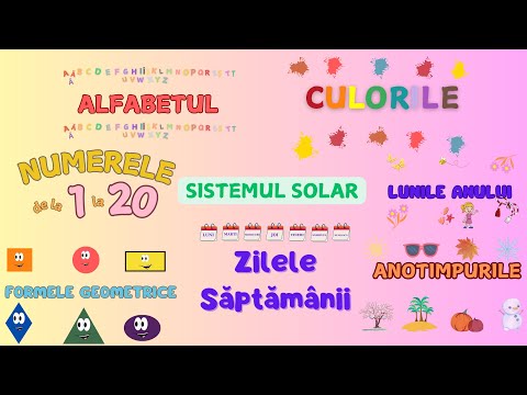 30 MIN Colaj educativ pentru copii | Alfabetul | Numerele | Formele Geometrice | Culorile | etc.