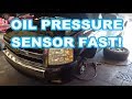 Chevy Silverado 5 3L OIL PRESSURE SENSOR REPLACEMENT 4 8 6 0 Sierra Yukon Sending Unit P0523 Gauge