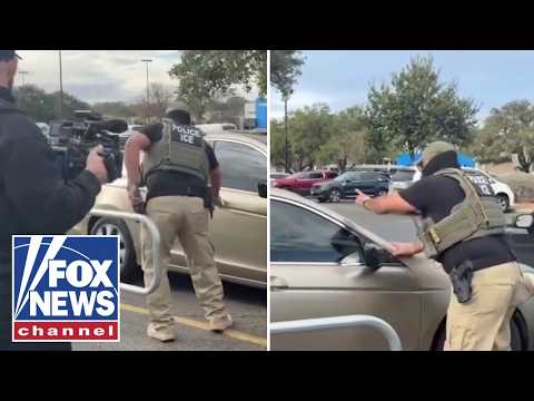NEW VIDEO: ICE agents RAMMED with car by alleged illegal immigrant