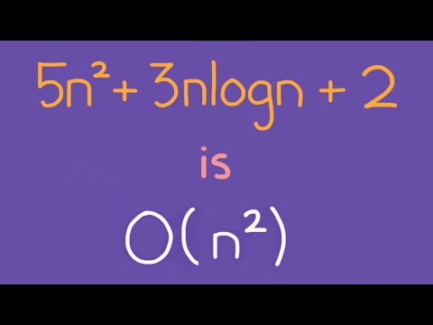 Prove 5n² + 3nlogn + 2n + 5 is O(n²)