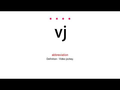 How to pronounce vj - Vocab Today